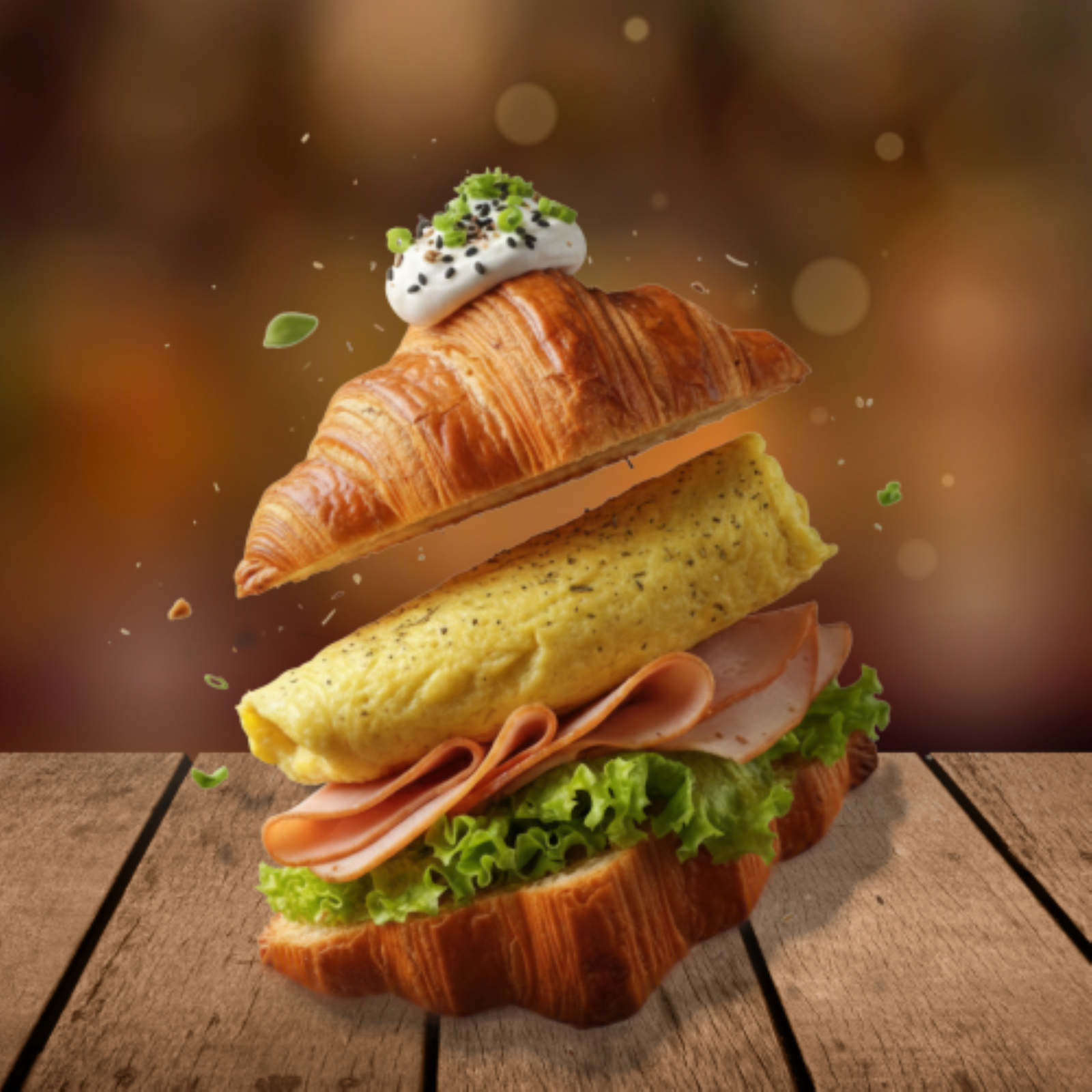 Turkey Omelet croissant