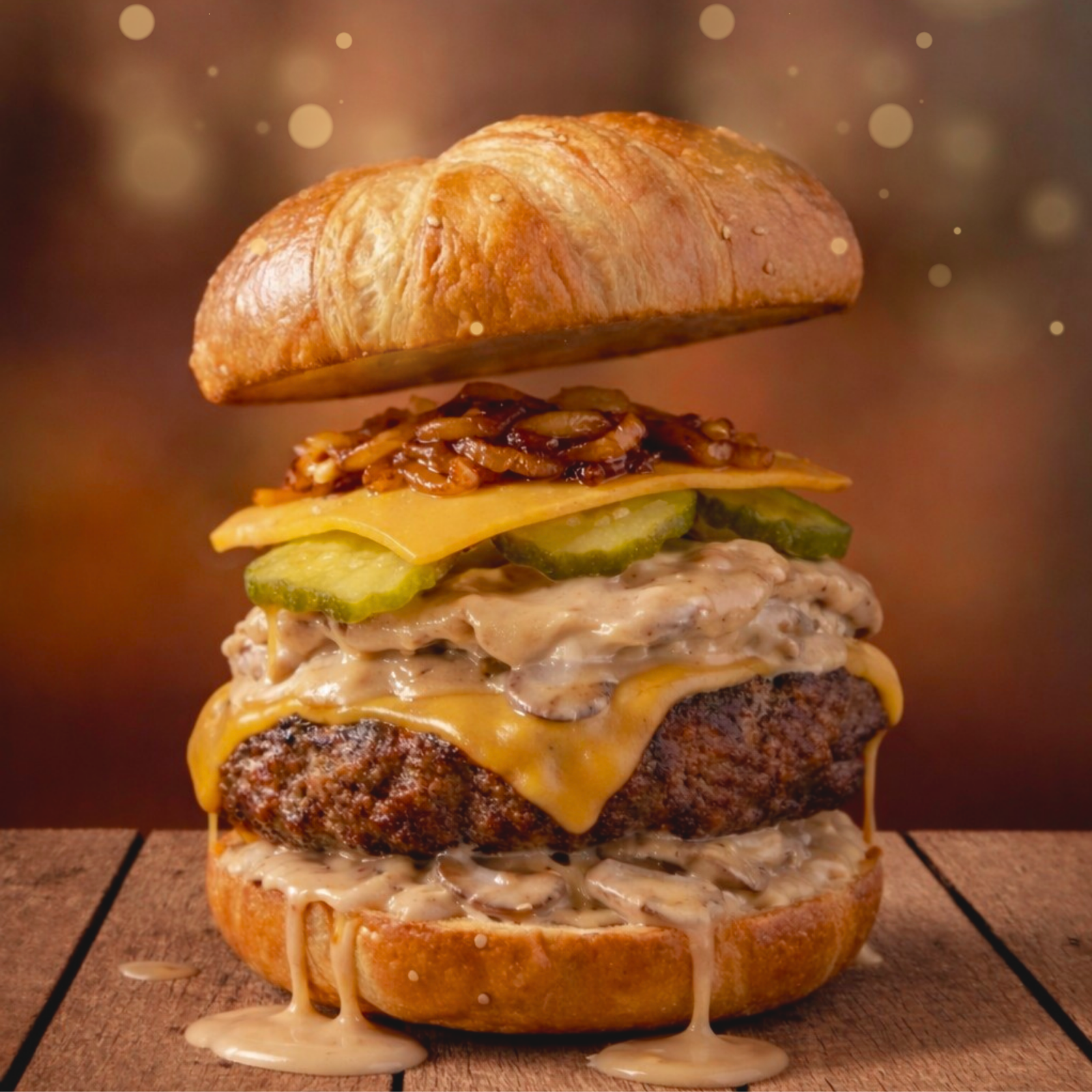 برجر لحم كرواسون